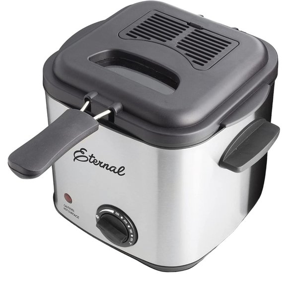 Deep Fryer Electric 1.6 QT with Stainless Steel Non Stick Basket - Picture 1 of 8